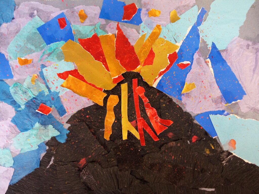 Volcano Collages – Nether Kellet Primary School